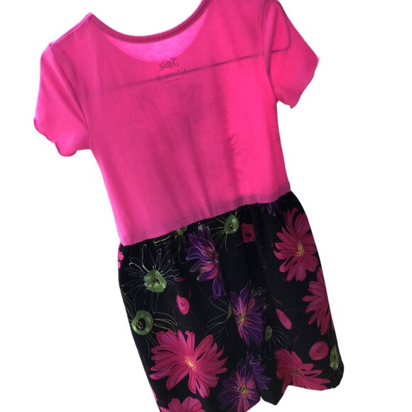 Upcycled Girl's Summer Dress: Handmade Princess Floral Clothing, Size 6/7 - Picture 3 of 11